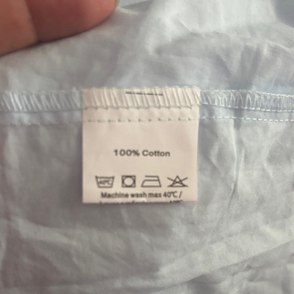 Sky Blue Sleeveless Chemise - Picture 6 of 7